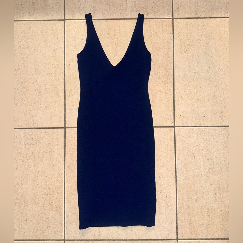 Zara navy blue mini dress XS